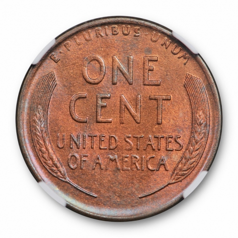 1911 S 1c Lincoln Wheat Cent NGC MS 64 RB Uncirculated Red Brown