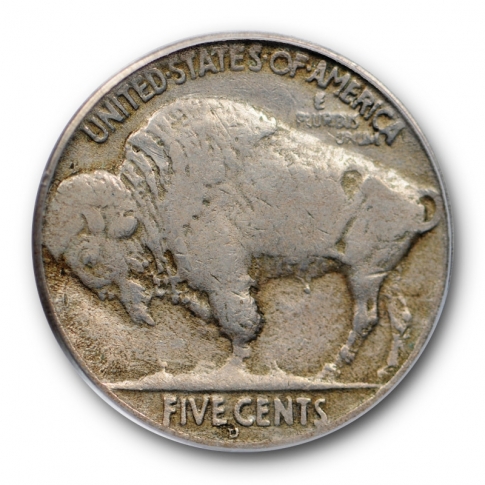 1937 D 5C 3 Legs Buffalo Nickel PCGS VF 30 Very Fine Three Legged