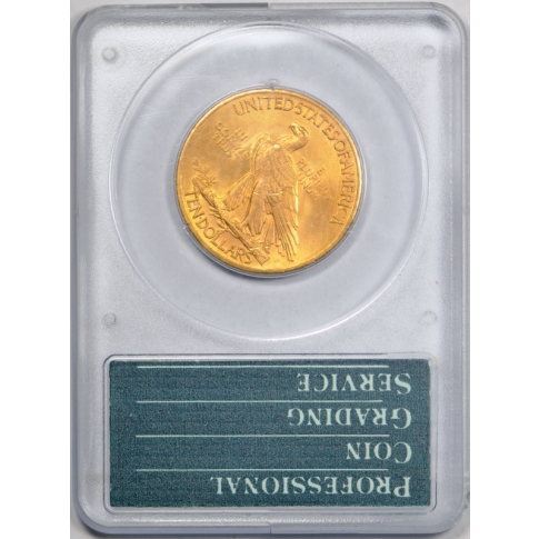 1932 $10 Indian Head Gold Piece PCGS MS 64 Uncirculated Old