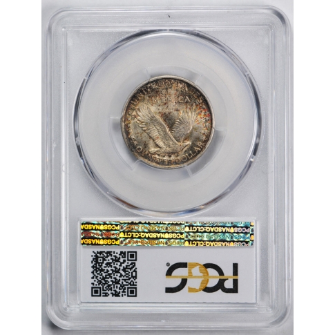 1917 25C Type 1 Standing Liberty Quarter PCGS MS 63 Colorful 