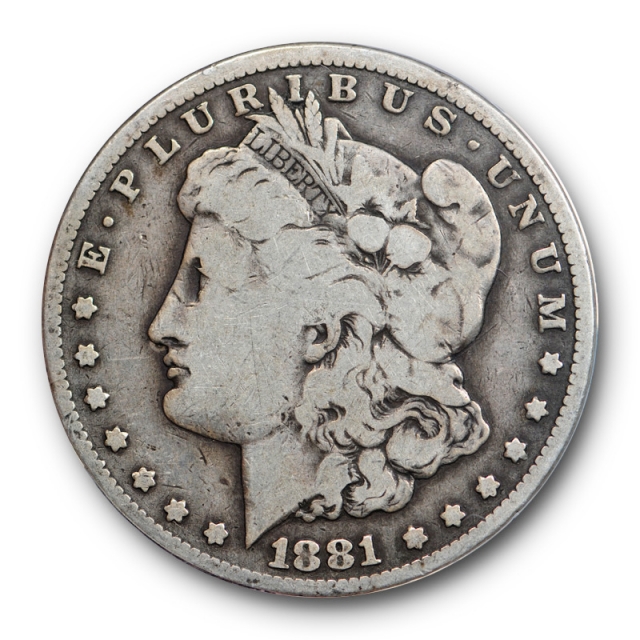 1881 CC $1 Morgan Dollar ANACS VG 8 Very Good Carson City Mint Circulated 