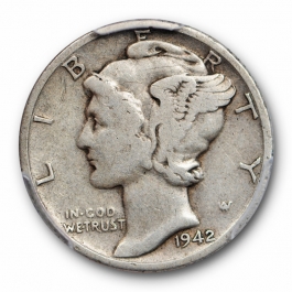 1942 mercury dime overdate